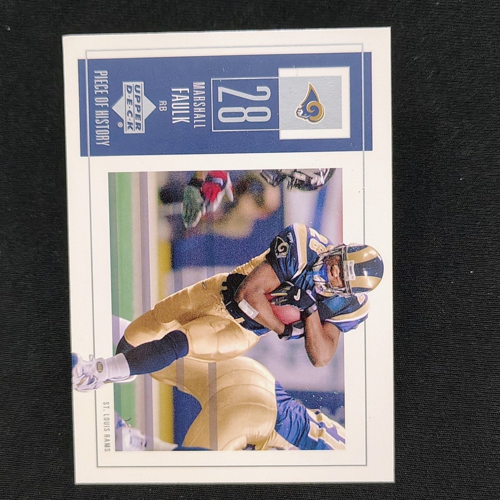 2002 Upper Deck Piece‎ of History #91 Marshall Faulk St Louis Rams